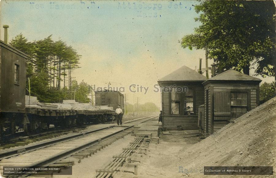 Postcard: New York, New Haven & Hartford Railroad, Attleboro Junction, Massachusetts